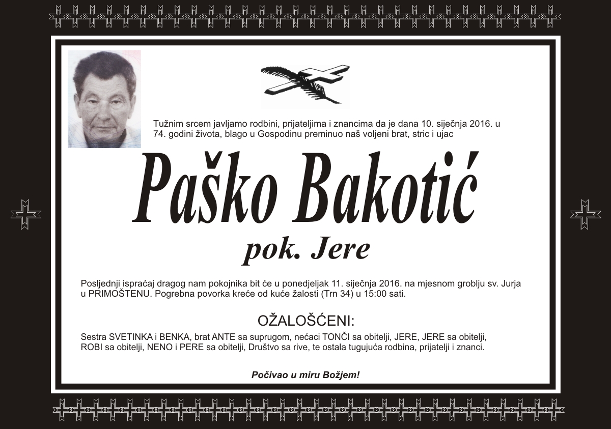 Umro Paško Bakotić