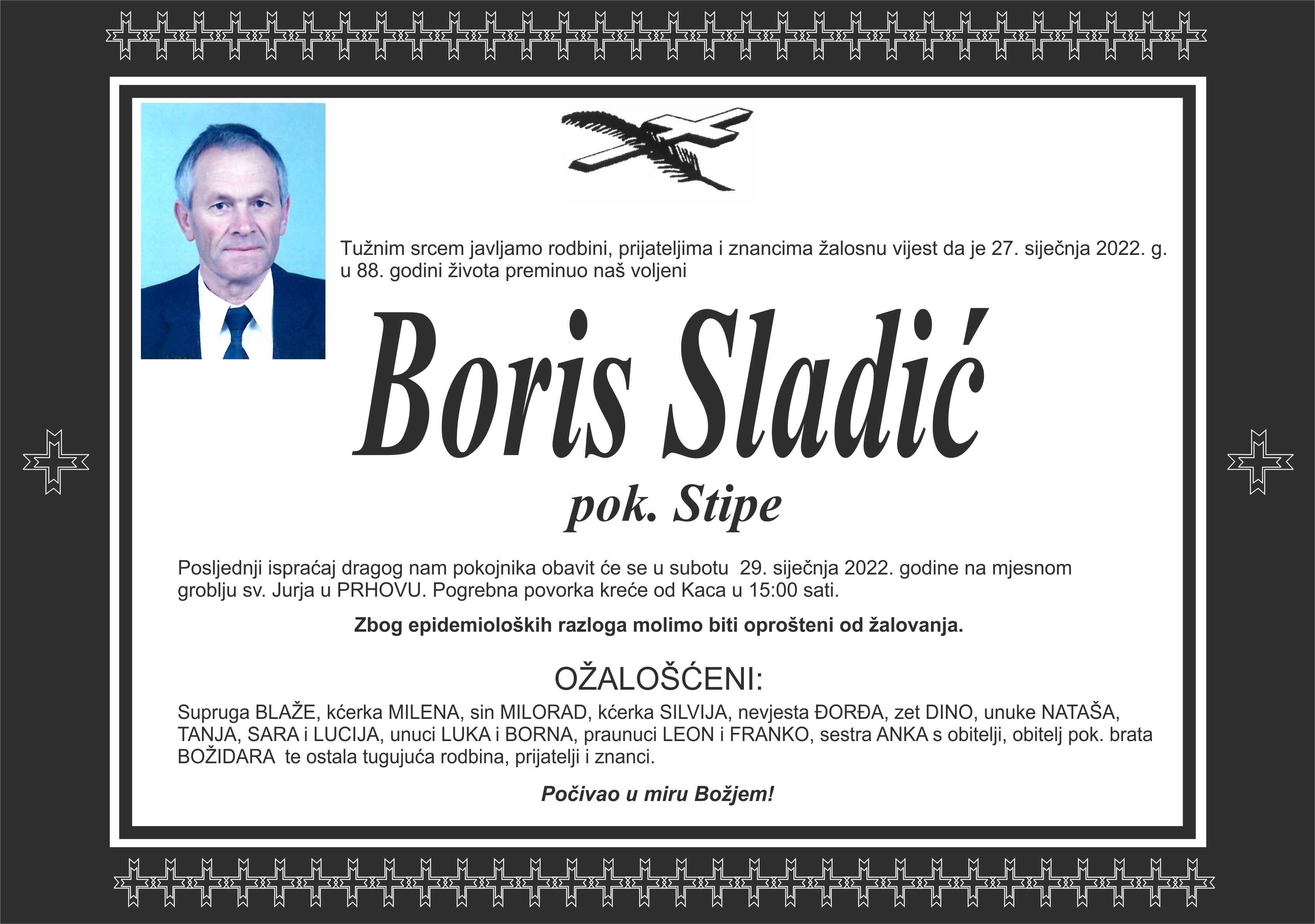 Umro Boris Sladić