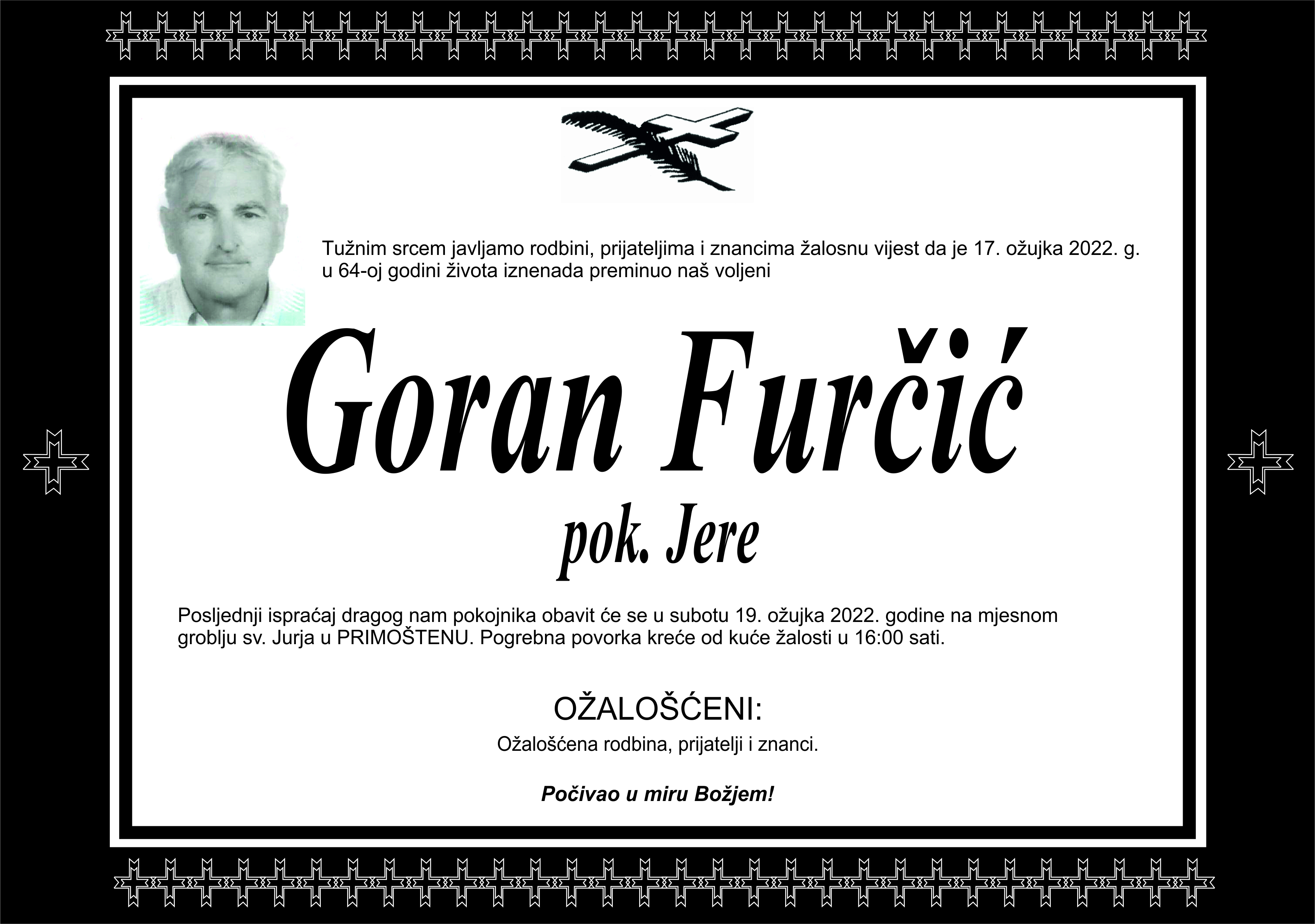 Umro Goran Furčić