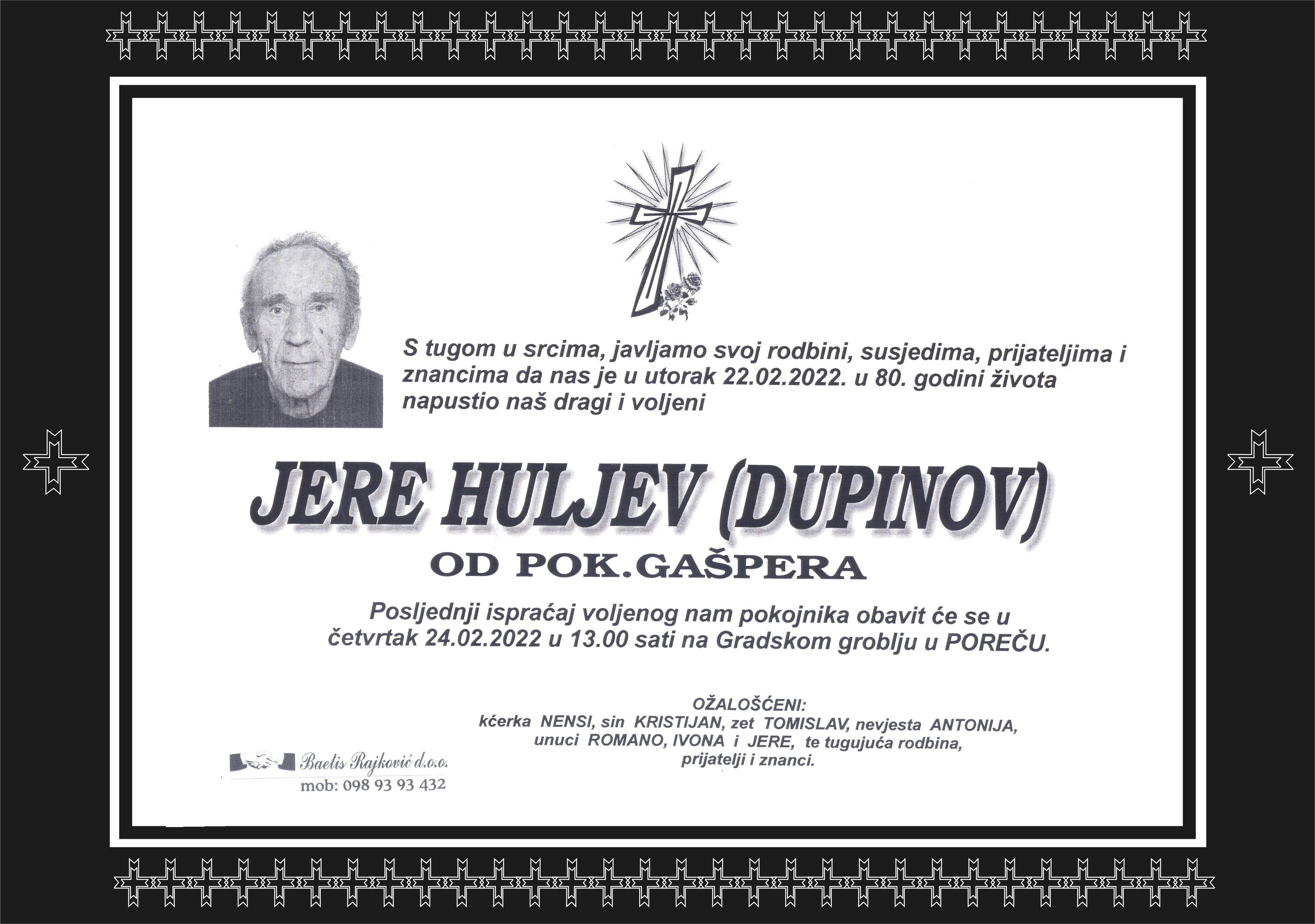 Umro Jere Huljev Dupinov