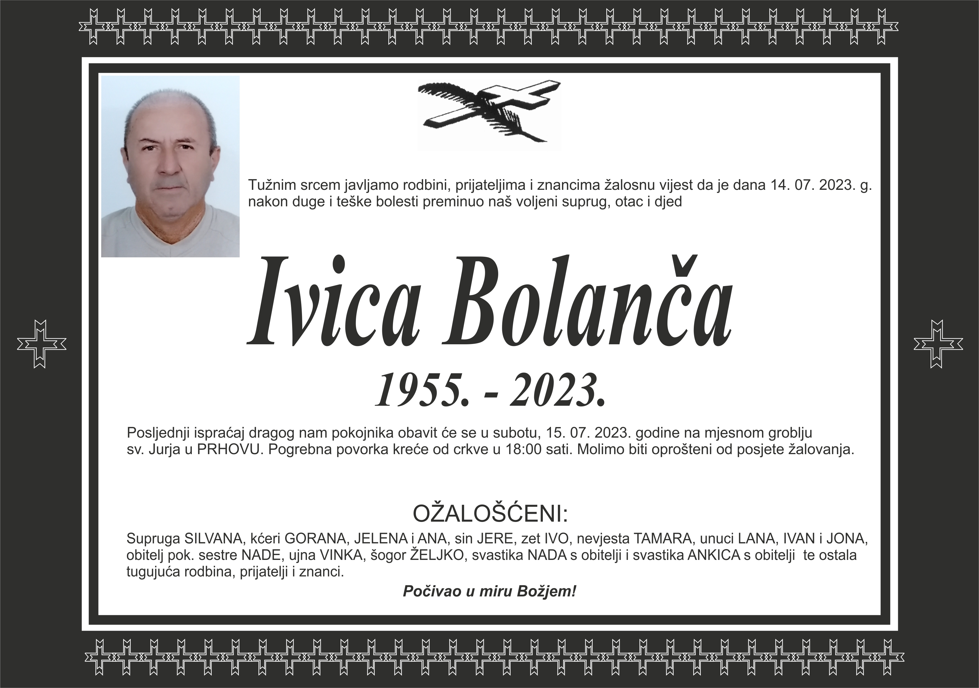 Umro Ivica Bolanča