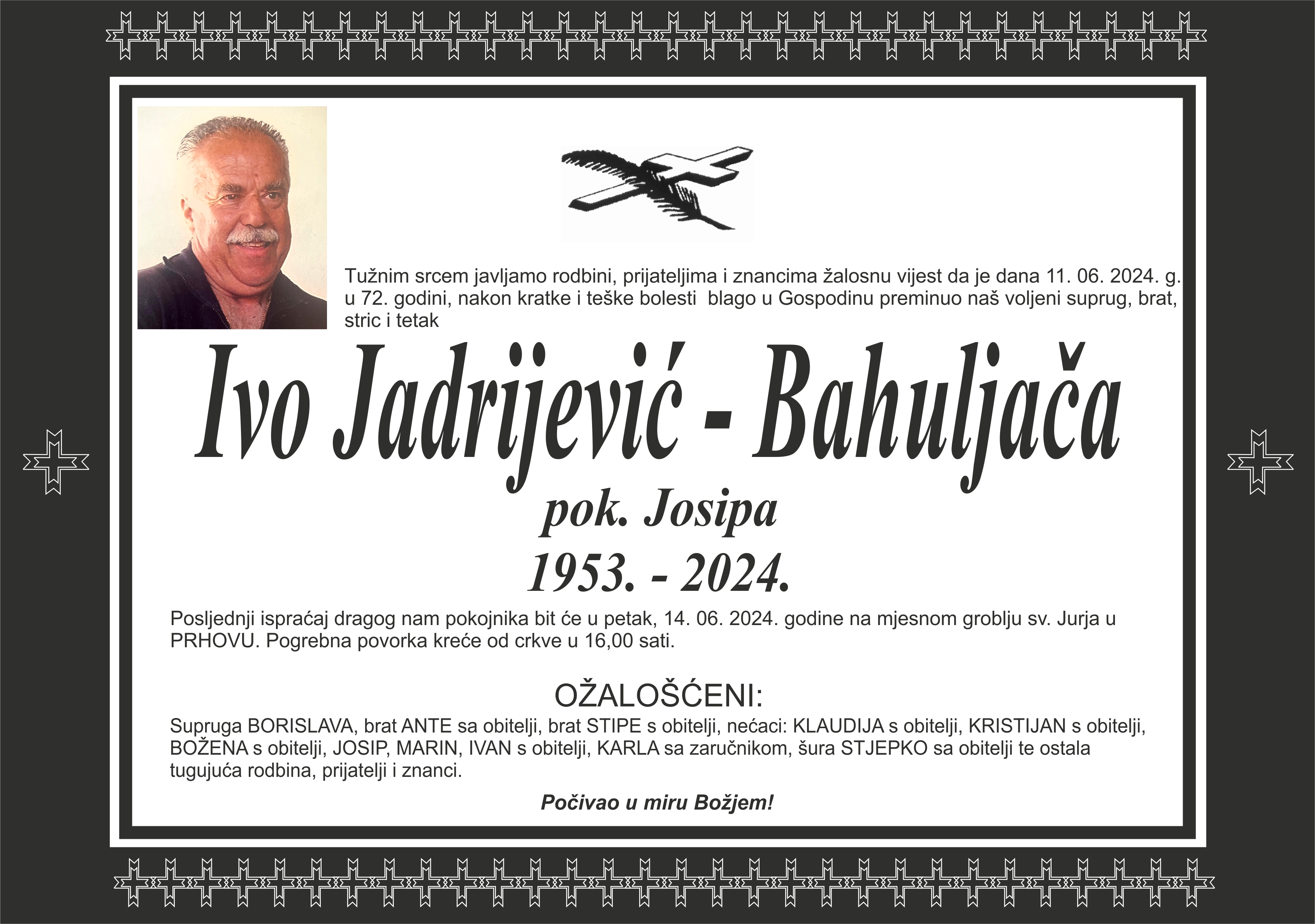 Umro Ivo Jadrijević - Bahuljača