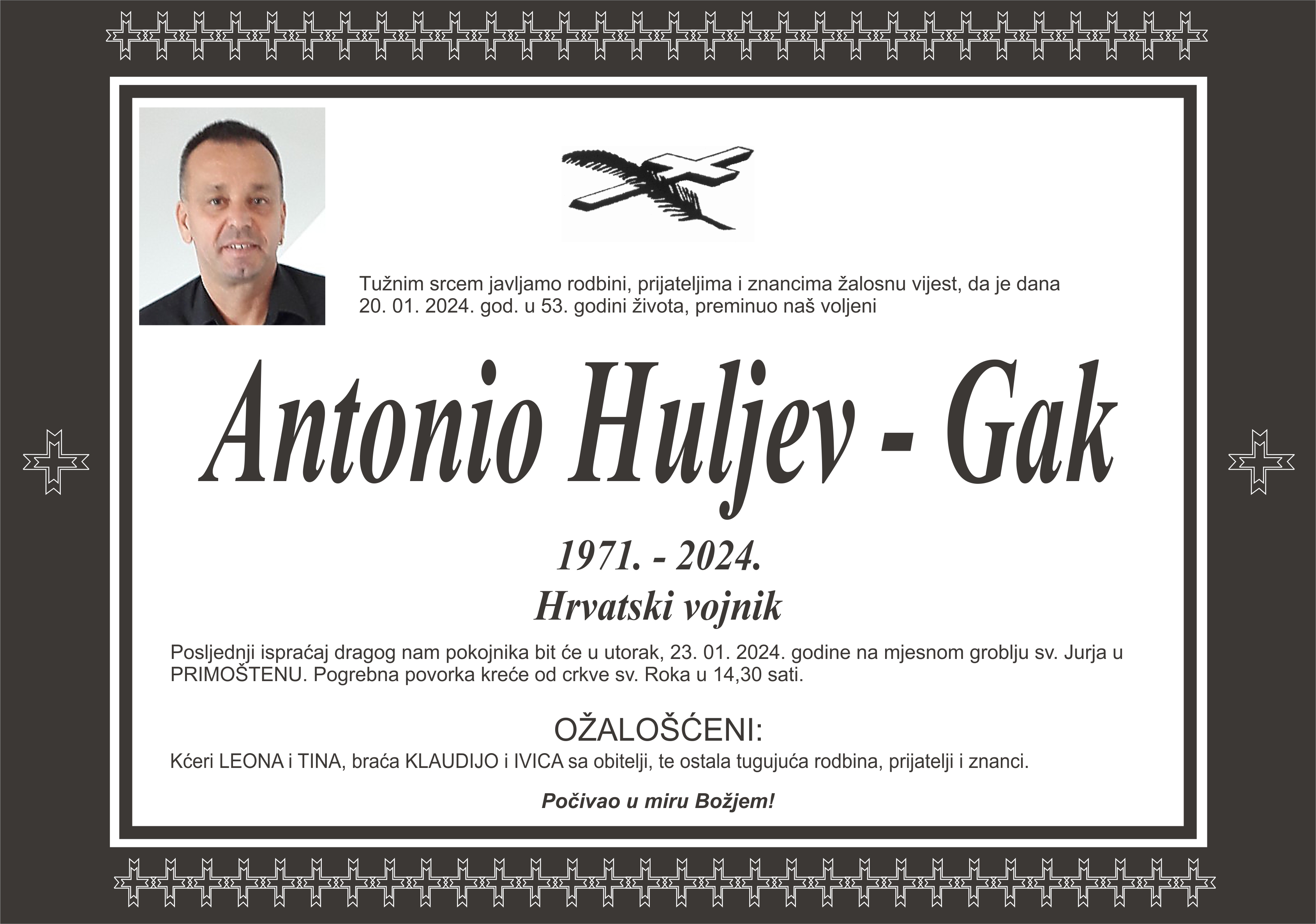 Umro Antonio Huljev - Gak