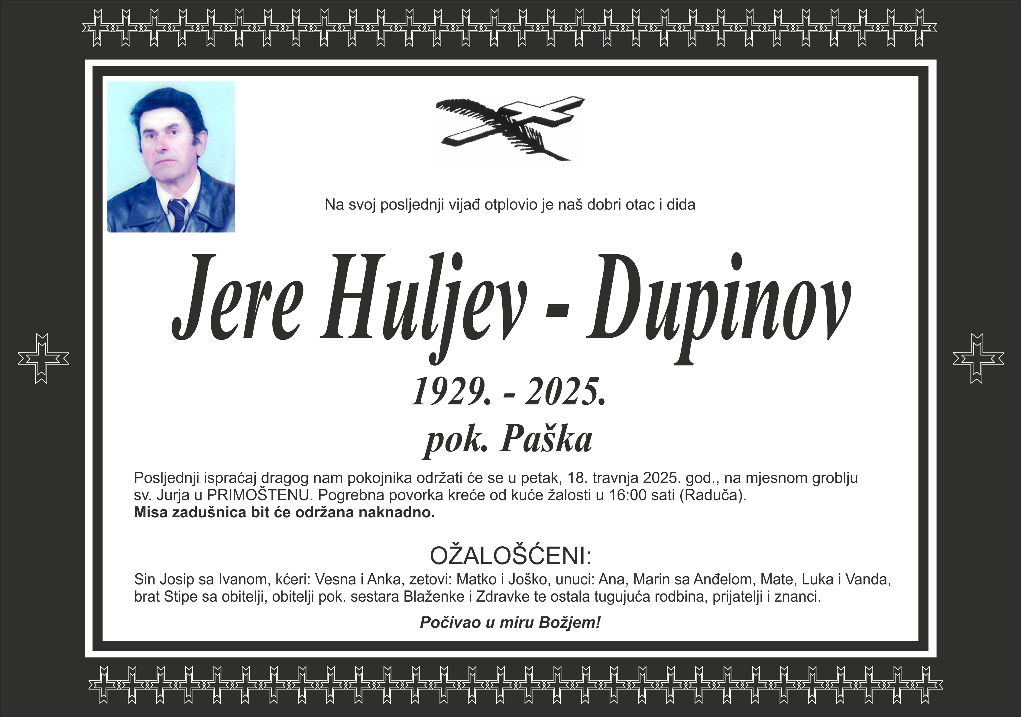 Umro Jere Huljev - Dupinov