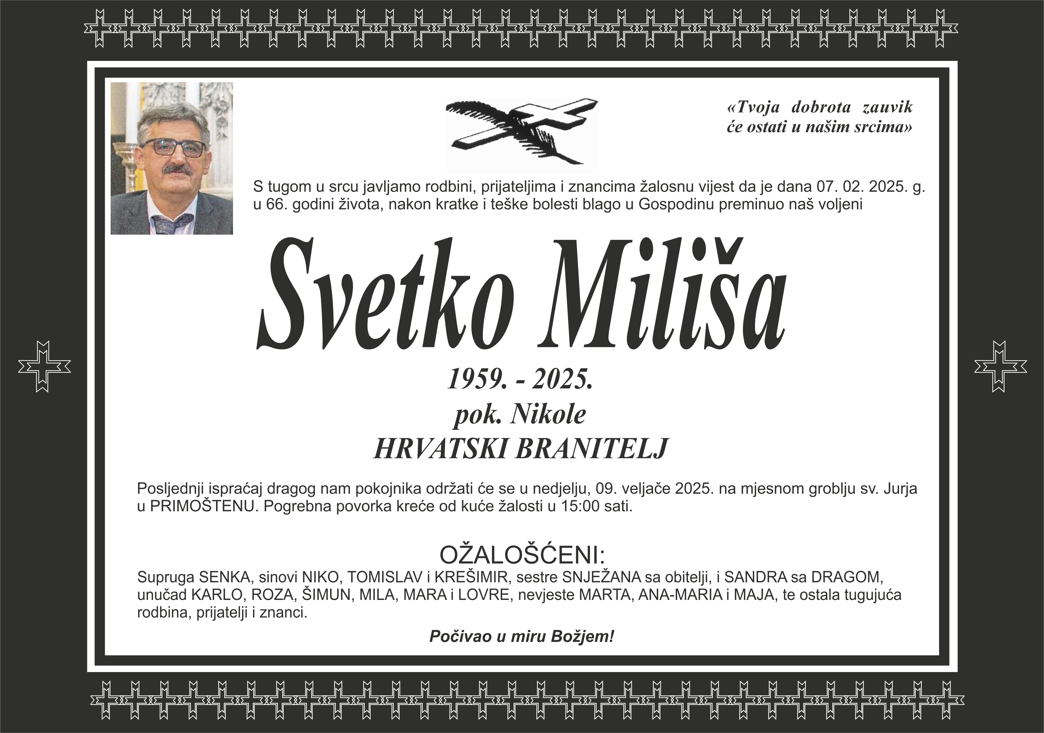 Umro Svetko Miliša