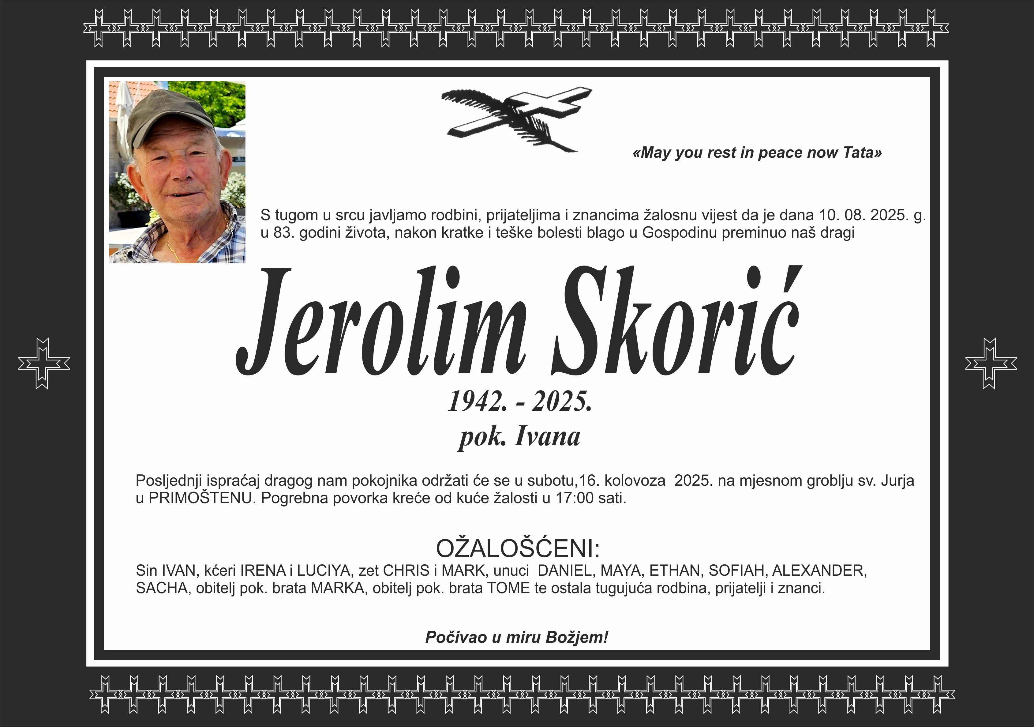Umro Jerolim Skorić
